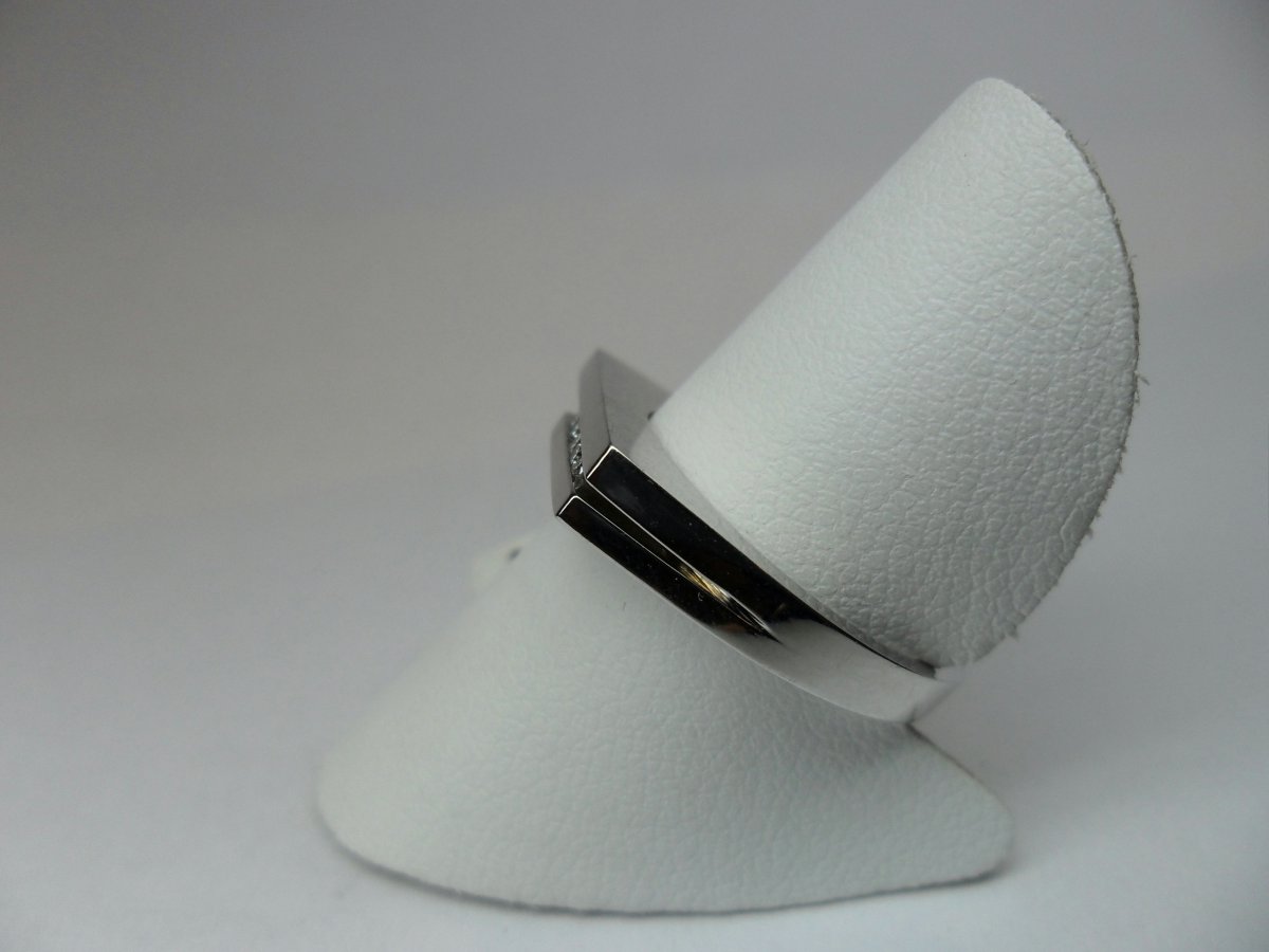 Streepring Witgoud 5st.